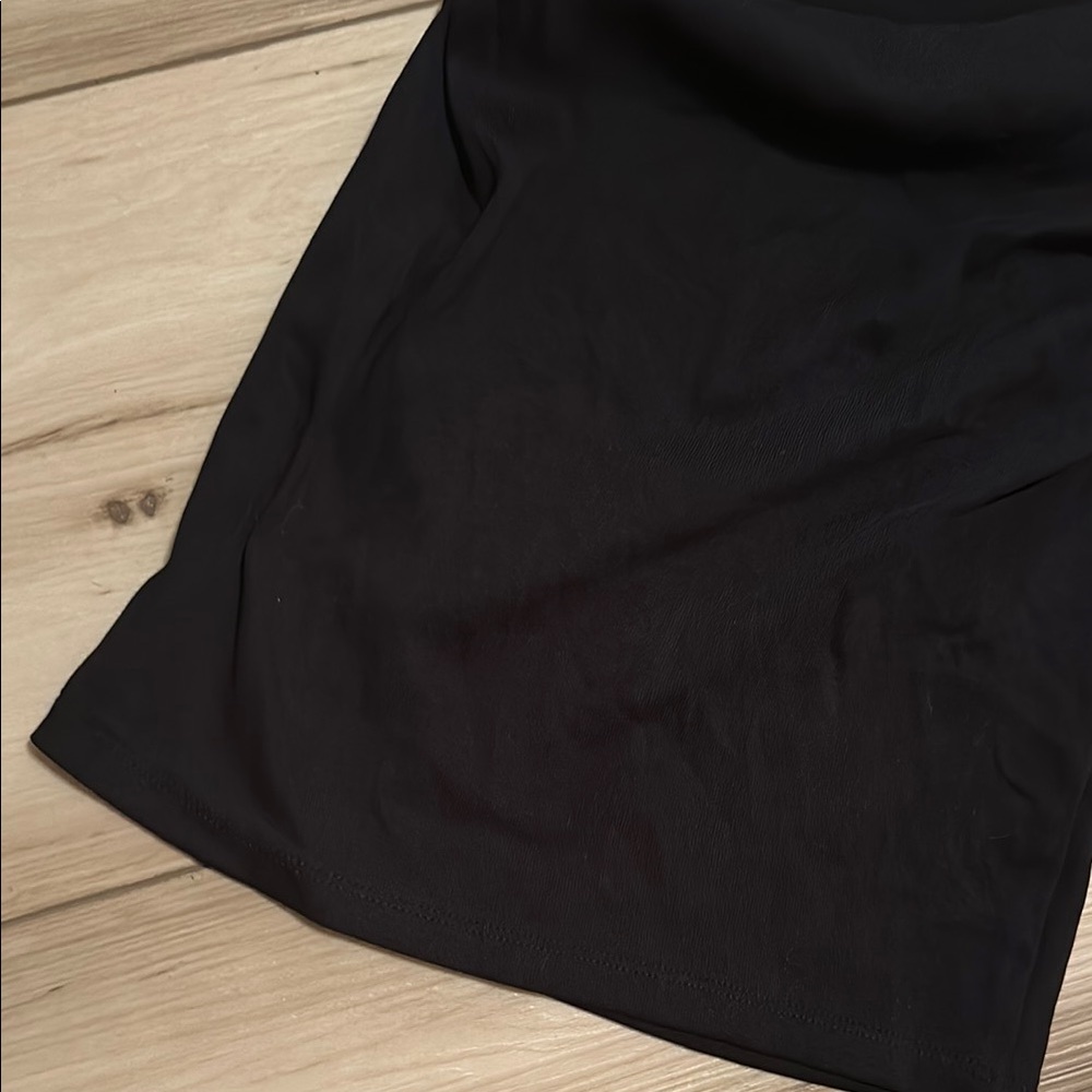 Zara Black Strapless Ribbed Bodycon Dress - Picture 3 of 7
